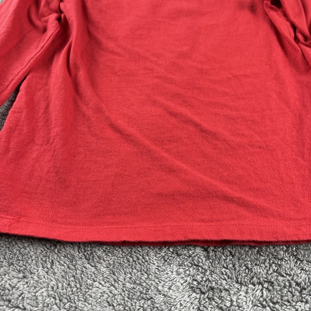 Carter's Kid Long Sleeve T-Shirt Kids Size 5/5A Red‎ Christmas Santa